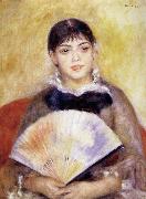 Pierre Renoir Girl with a Fan Sweden oil painting artist